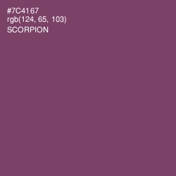 #7C4167 - Scorpion Color Image