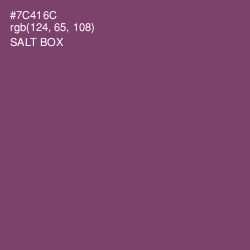 #7C416C - Salt Box Color Image