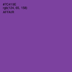 #7C419E - Affair Color Image