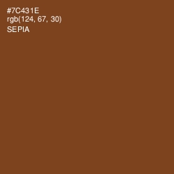 #7C431E - Sepia Color Image