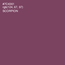 #7C4361 - Scorpion Color Image