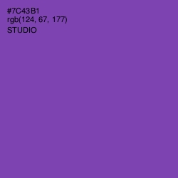 #7C43B1 - Studio Color Image