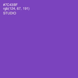 #7C43BF - Studio Color Image