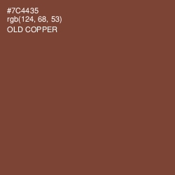 #7C4435 - Old Copper Color Image