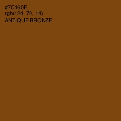 #7C460E - Antique Bronze Color Image