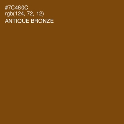 #7C480C - Antique Bronze Color Image