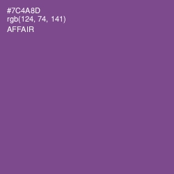 #7C4A8D - Affair Color Image