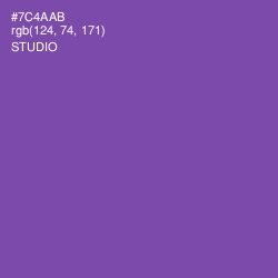 #7C4AAB - Studio Color Image