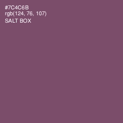 #7C4C6B - Salt Box Color Image