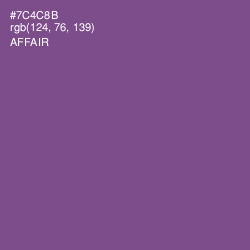 #7C4C8B - Affair Color Image