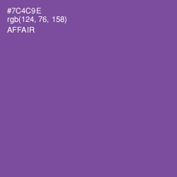 #7C4C9E - Affair Color Image