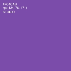 #7C4CAB - Studio Color Image