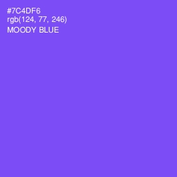 #7C4DF6 - Moody Blue Color Image