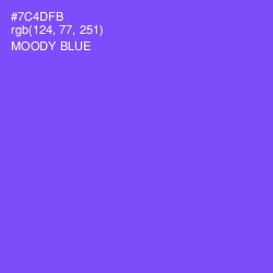 #7C4DFB - Moody Blue Color Image