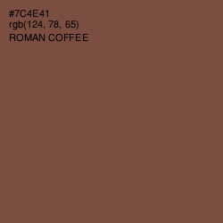#7C4E41 - Roman Coffee Color Image