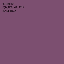 #7C4E6F - Salt Box Color Image