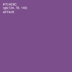 #7C4E8C - Affair Color Image