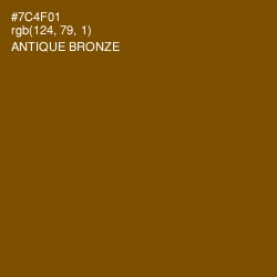 #7C4F01 - Antique Bronze Color Image