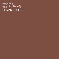 #7C4F42 - Roman Coffee Color Image