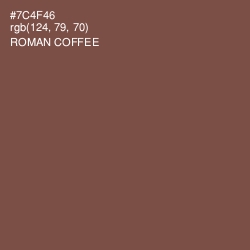 #7C4F46 - Roman Coffee Color Image