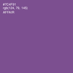 #7C4F91 - Affair Color Image
