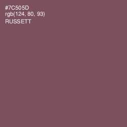 #7C505D - Russett Color Image