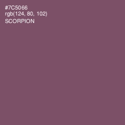 #7C5066 - Scorpion Color Image