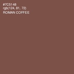 #7C5148 - Roman Coffee Color Image