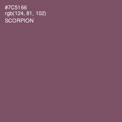 #7C5166 - Scorpion Color Image