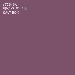 #7C516A - Salt Box Color Image