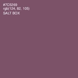 #7C5269 - Salt Box Color Image