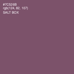 #7C526B - Salt Box Color Image