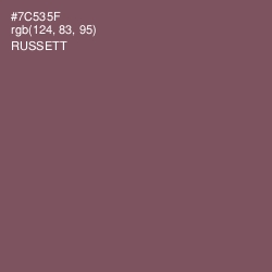 #7C535F - Russett Color Image