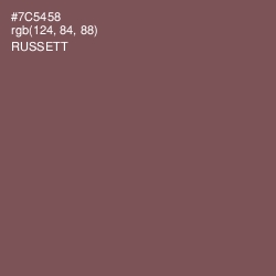 #7C5458 - Russett Color Image