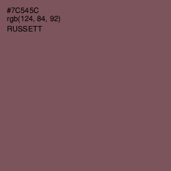 #7C545C - Russett Color Image