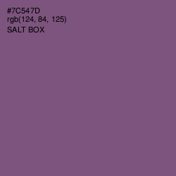 #7C547D - Salt Box Color Image