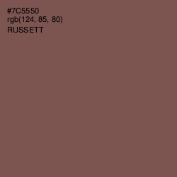 #7C5550 - Russett Color Image