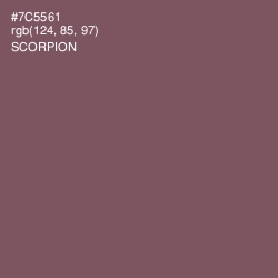 #7C5561 - Scorpion Color Image