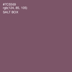 #7C5569 - Salt Box Color Image