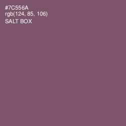 #7C556A - Salt Box Color Image