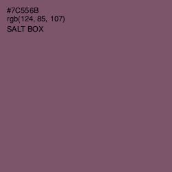 #7C556B - Salt Box Color Image