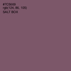 #7C5669 - Salt Box Color Image