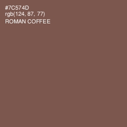 #7C574D - Roman Coffee Color Image