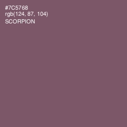 #7C5768 - Scorpion Color Image