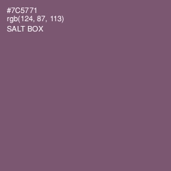 #7C5771 - Salt Box Color Image