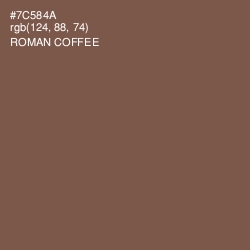 #7C584A - Roman Coffee Color Image