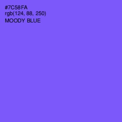 #7C58FA - Moody Blue Color Image