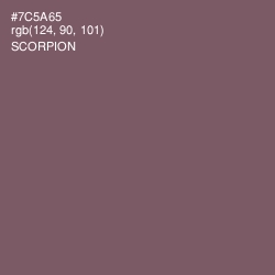#7C5A65 - Scorpion Color Image