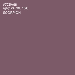 #7C5A68 - Scorpion Color Image