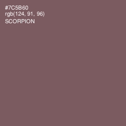 #7C5B60 - Scorpion Color Image